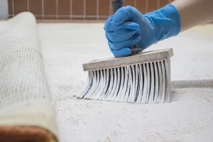 Разрушение латексно-клеевой основы ковра