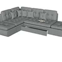 Диван пятиместный угловой