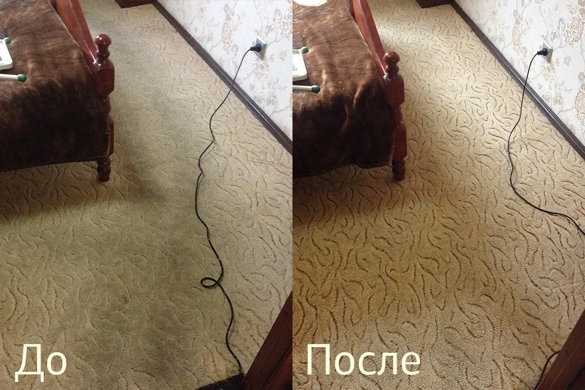 химчистка коврового покрытия